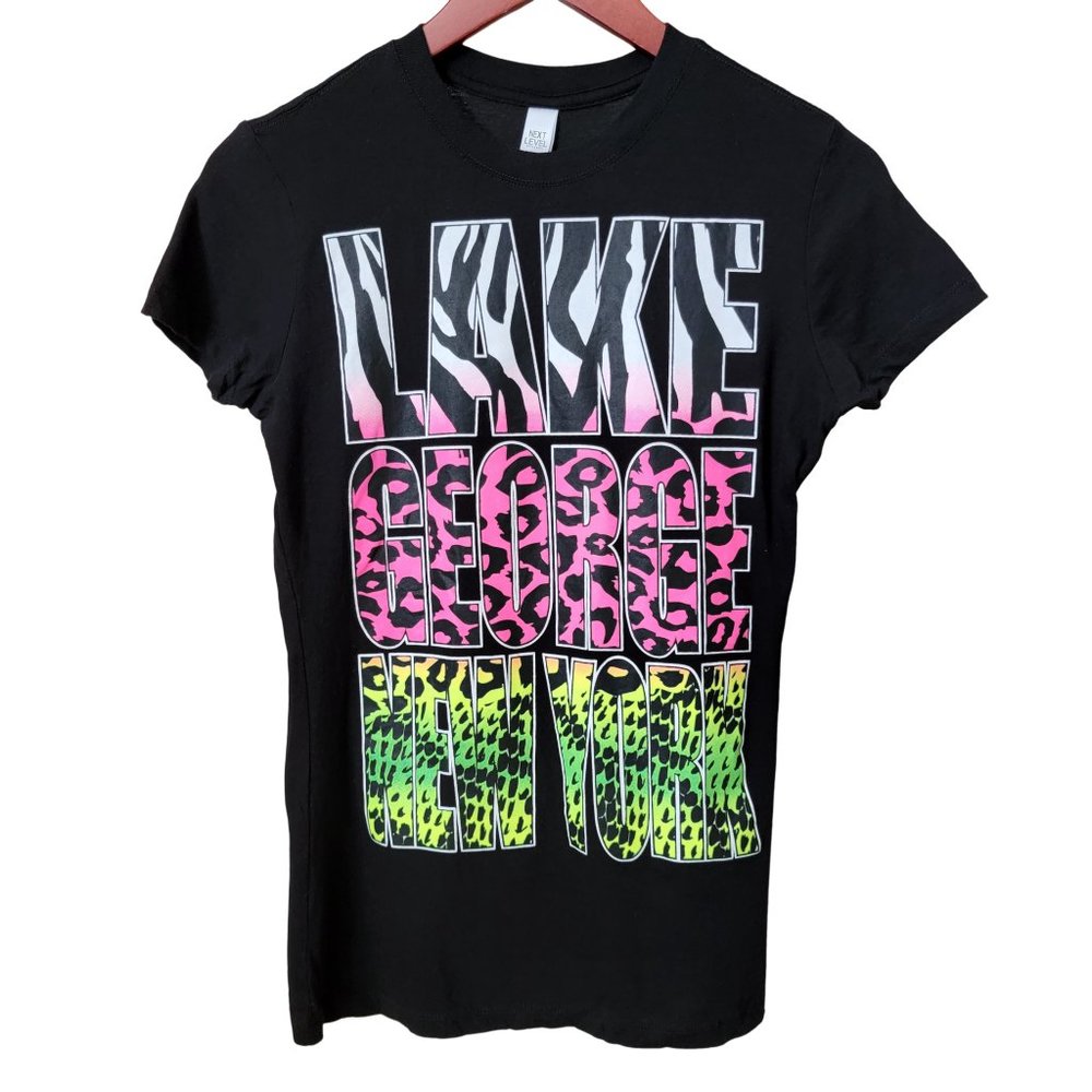 Next Level Apparel Lake George New York Graphic Tee